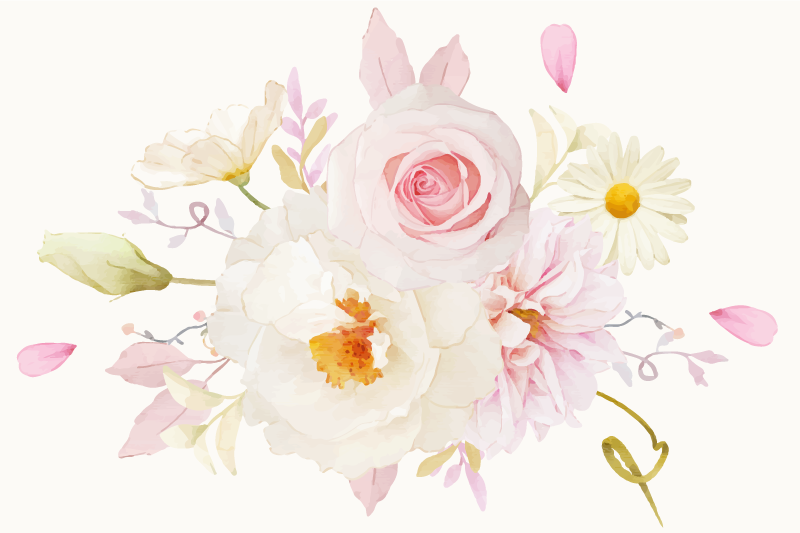 Originele placemat bloemrijke arrangement plezier - TenStickers