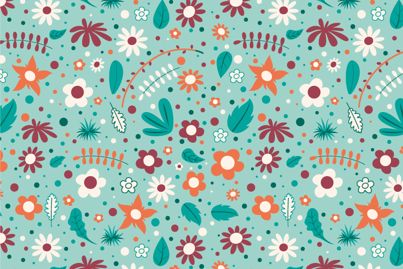Originele placemat met bloemenmotief - TenStickers