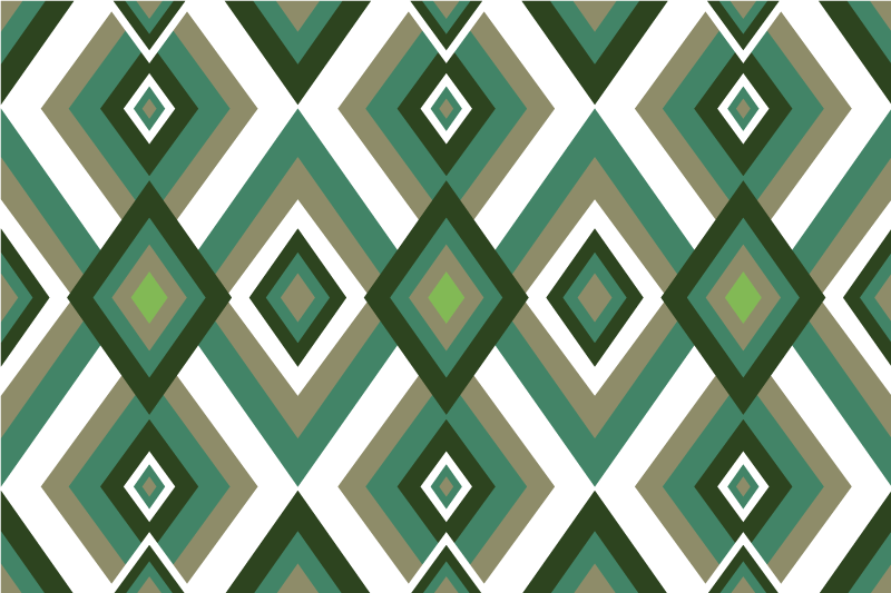 Moderne placemat geometrisch gestileerd arrangement - TenStickers