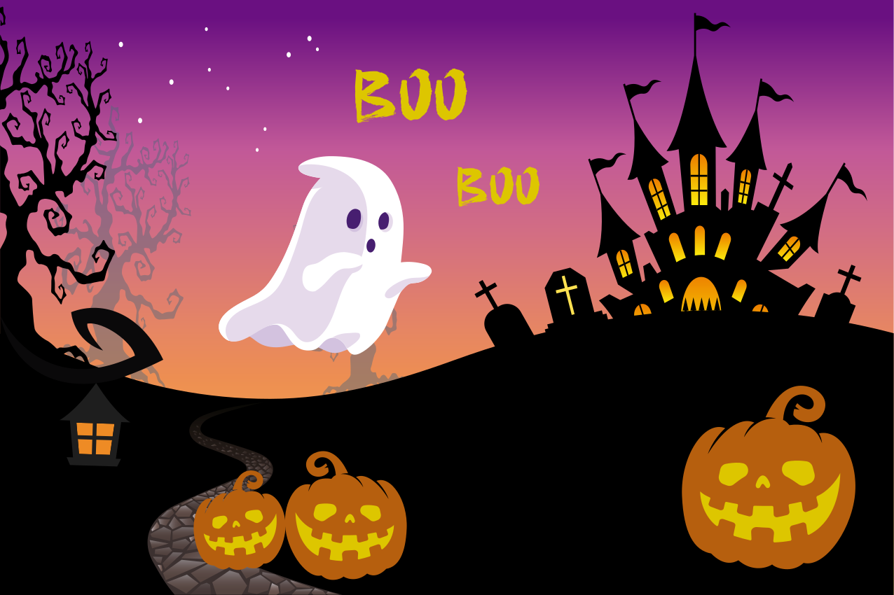 Boo halloween nacht halloween placemats - TenStickers