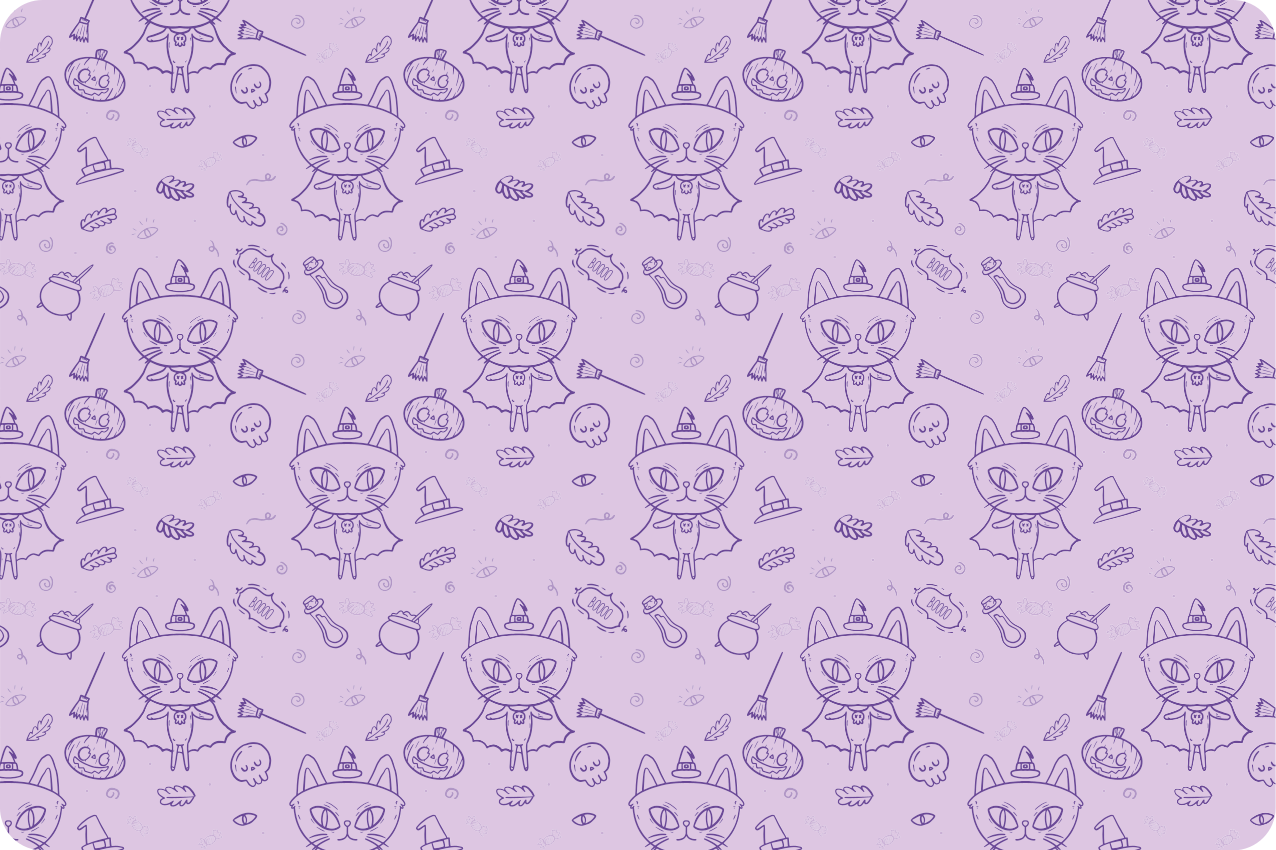 Kinder placemat met speelse kattenmotief - TenStickers