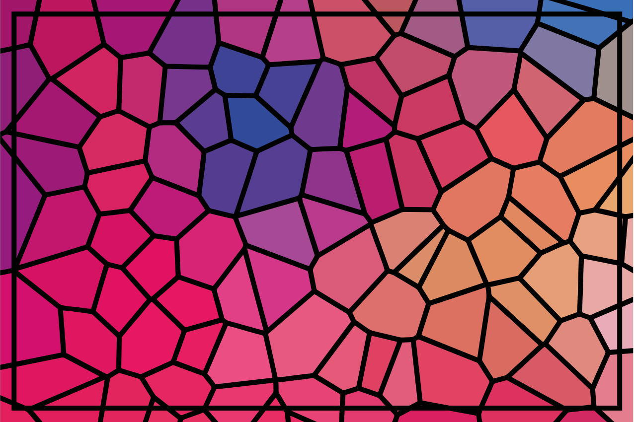 Originele placemats Levendige kleuren geometrische - TenStickers