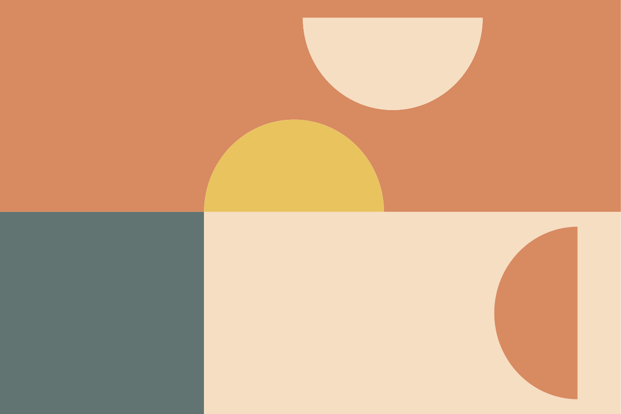 Moderne placemat kleurrijke geometrische vormen - TenStickers