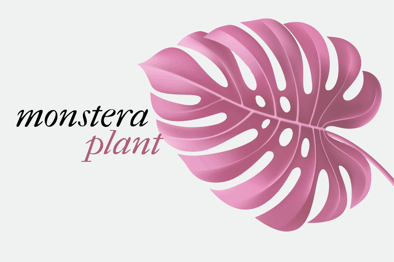 Originele placemat met monstera bladmotief - TenStickers