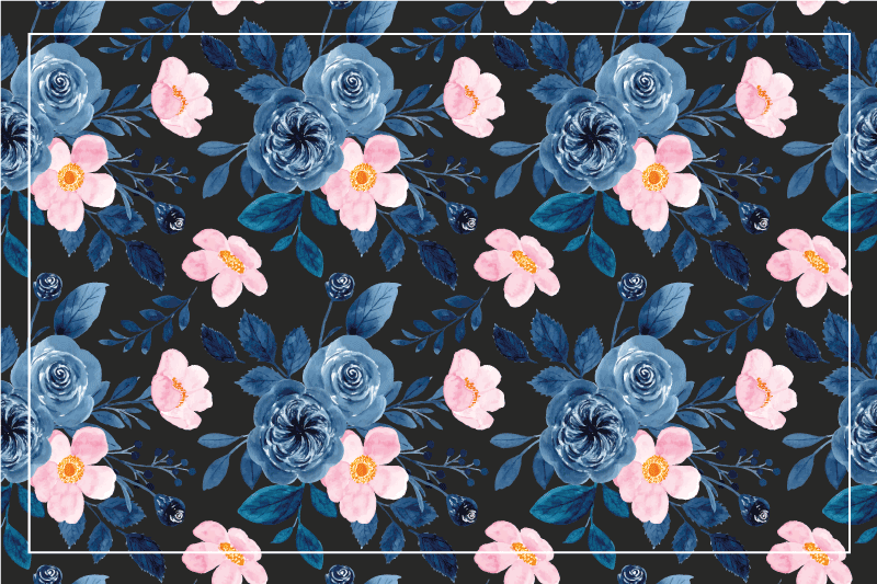 Originele placemat botanische textuur oppervlak - TenStickers