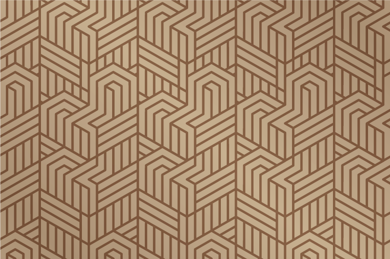 Moderne placemat met geometrische textuurafwerking - TenStickers