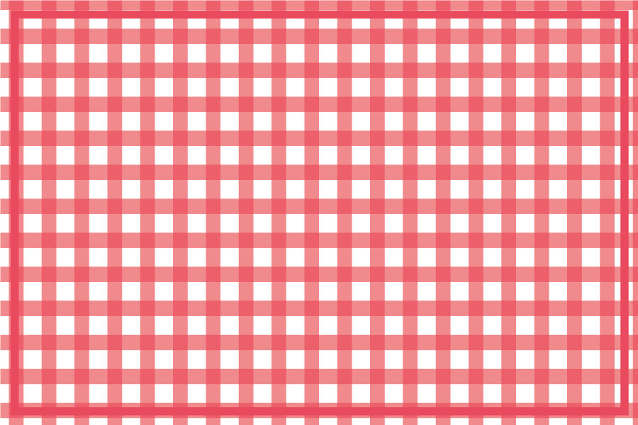 Placemat ruitpatroon rood - TenStickers