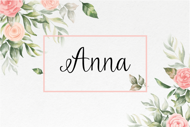 Placemat met naam Sier mooie bloemen - TenStickers