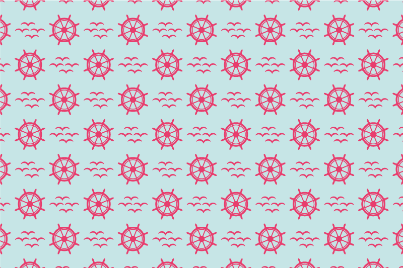 Originele placemat met nautisch stuurwiel - TenStickers