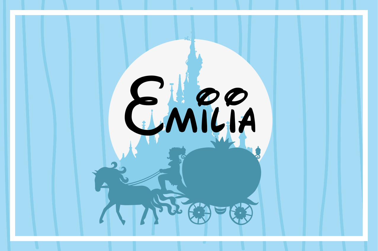 Kinder placemat paardentram - TenStickers