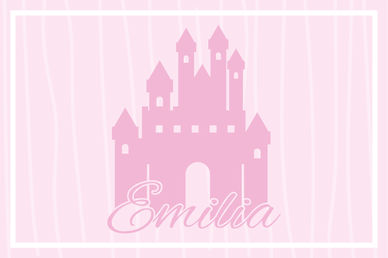 Kinder placemat kasteelthema ontwerp - TenStickers