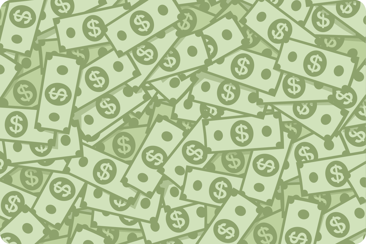 Originele placemat cash pattern laag - TenStickers