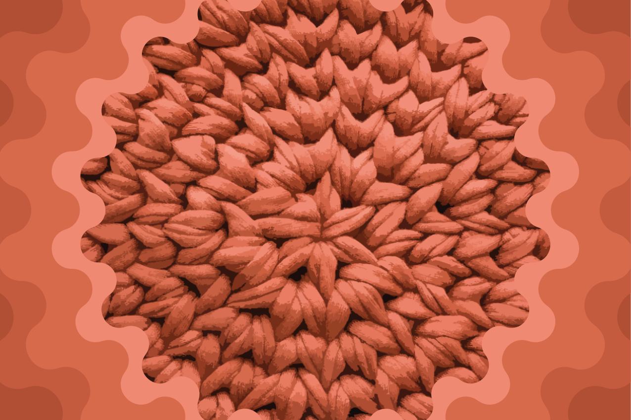 Placemat met textuur van bladeren motief - TenStickers