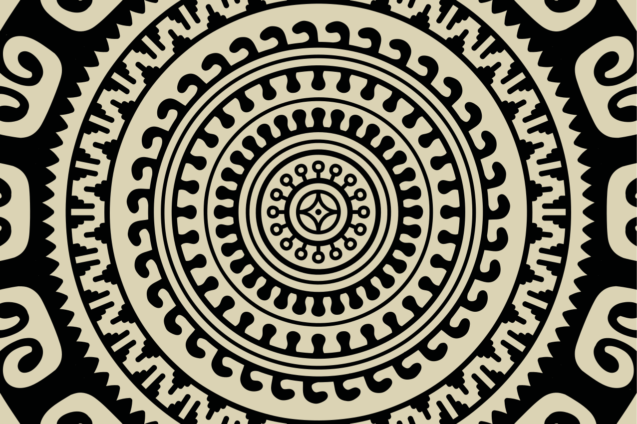 Placemat met cirkelvormige patronen - TenStickers