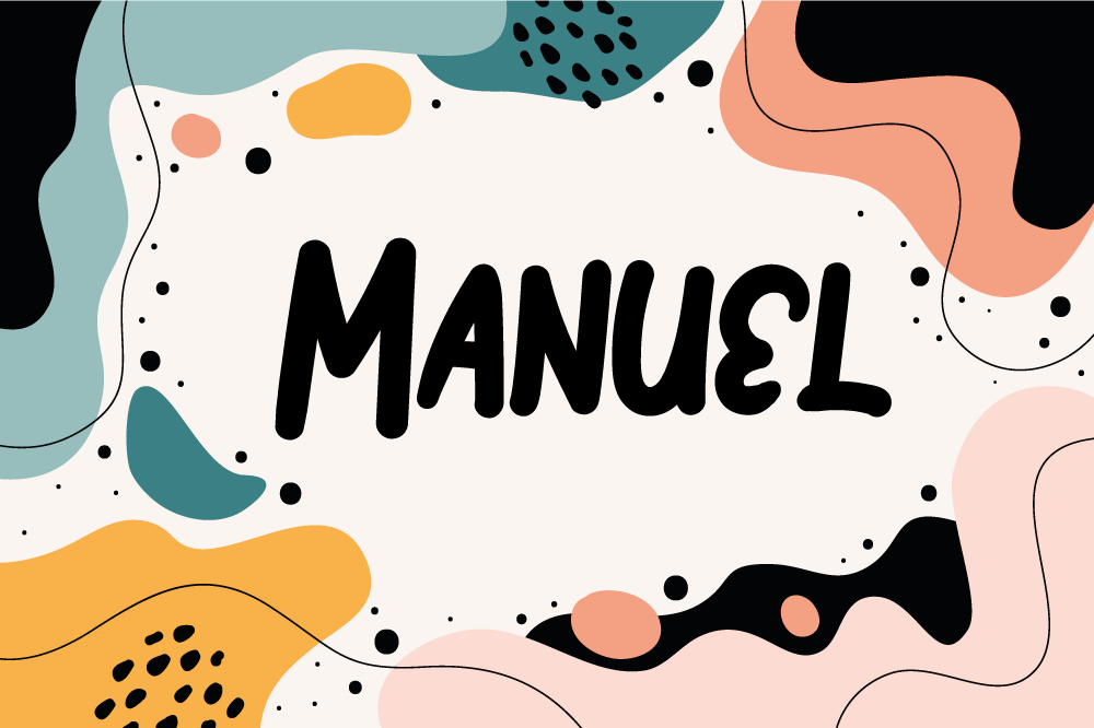 Kinder placemat levendige abstracte vormen - TenStickers