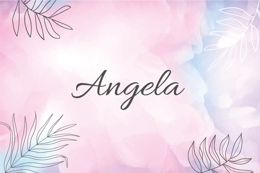 Placemat met naam elegante bloemen schotel - TenStickers