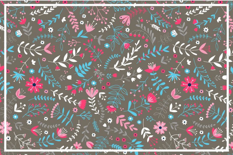 Placemat botanische textuurafwerking - TenStickers