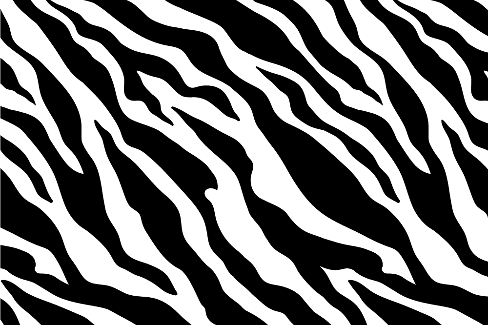 Placemat zebra strepenpatroon - TenStickers