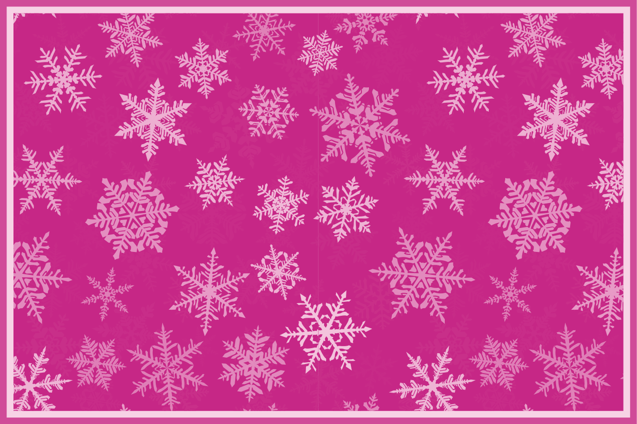 Kerstmis placemat met sneeuwvlok textuur - TenStickers