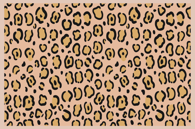Placemat met luipaardprint - TenStickers
