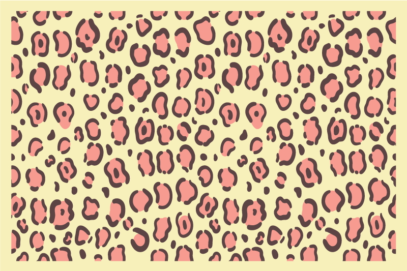 Placemat luipaardmotief stijl - TenStickers