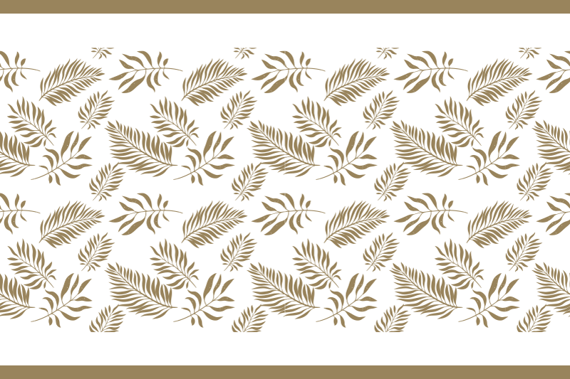 Placemat elegante bladinspiratie - TenStickers