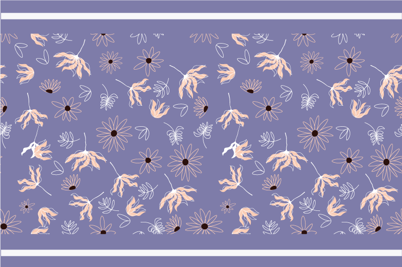 Placemat met bloemmotieven - TenStickers