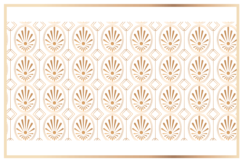 Moderne placemat met elegant bladdessin - TenStickers