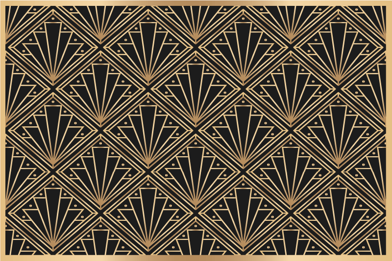 Placemat art deco patroon - TenStickers