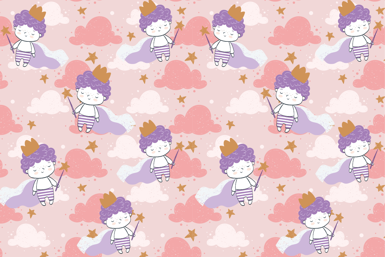 Kinder placemat schattige geanimeerde figuren - TenStickers