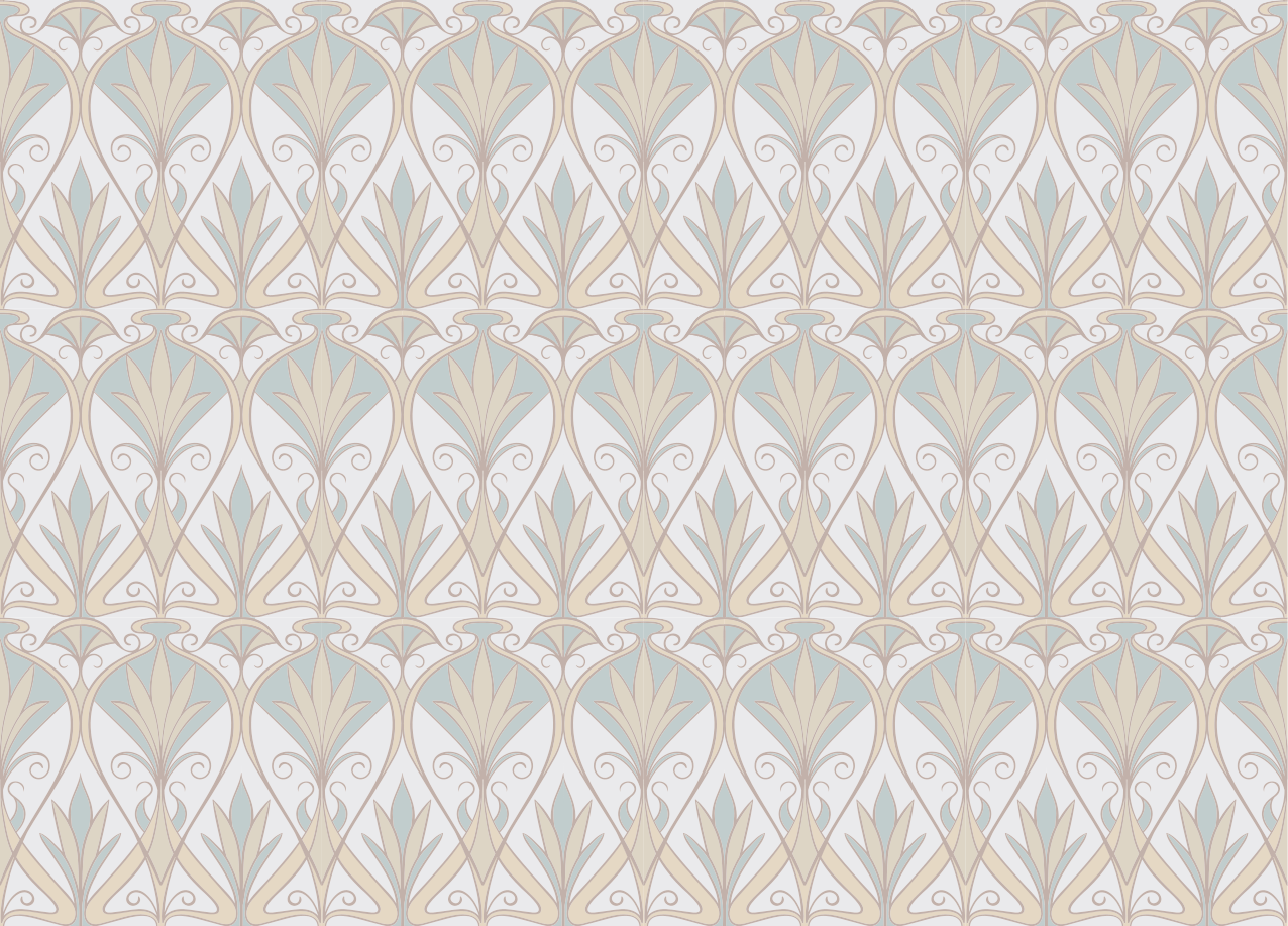 Placemat elegante bloemrijke compositie - TenStickers