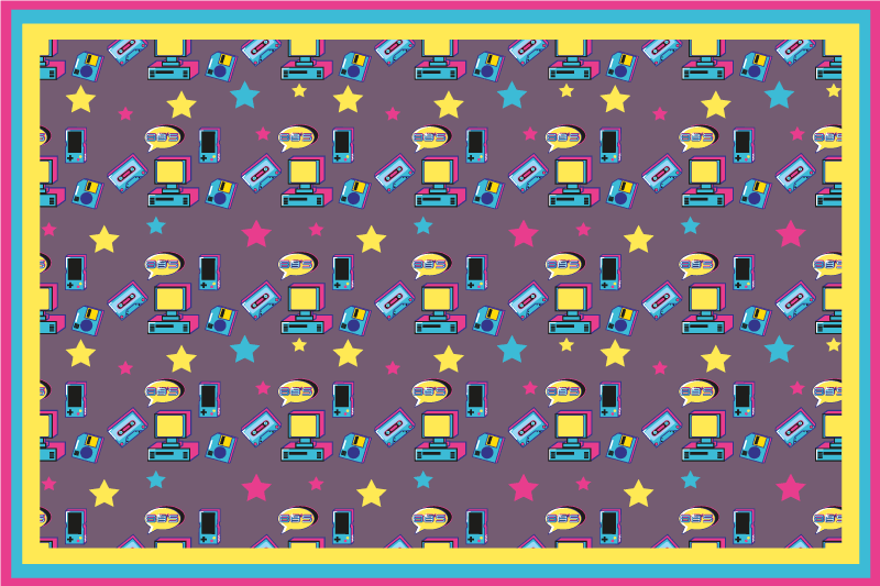 Originele placemat kleurrijke sterrenprint - TenStickers