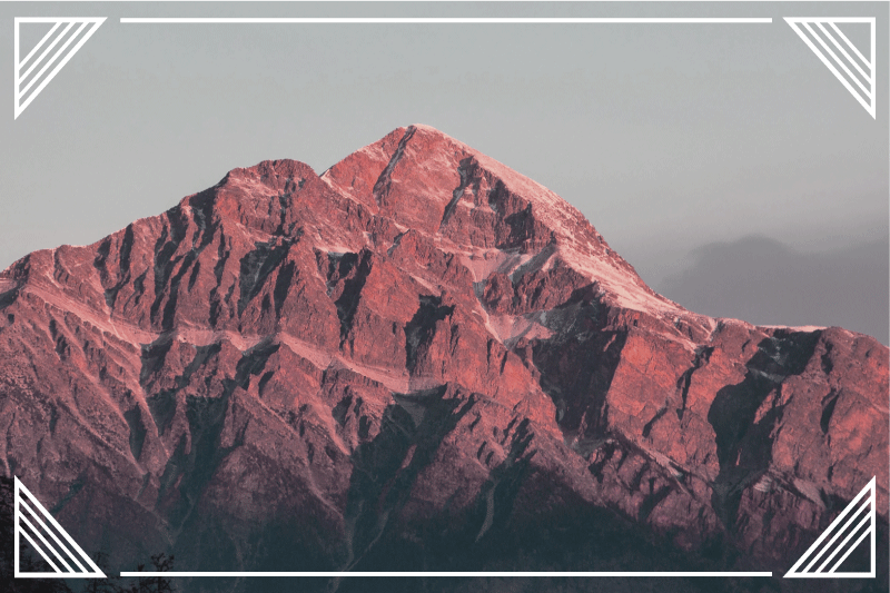 Moderne placemat berglandschap sereniteit - TenStickers