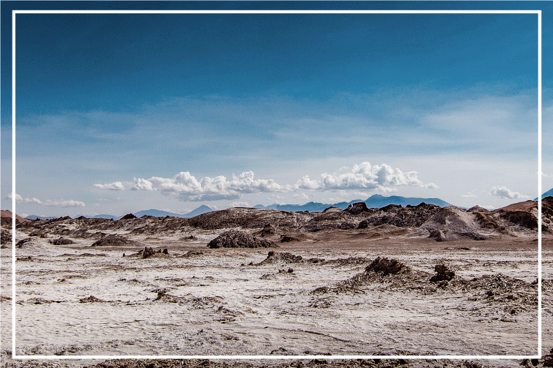 Moderne placemat woestijnlandschap scène - TenStickers
