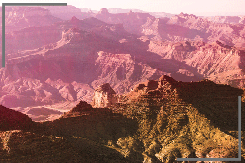 Moderne placemat berglandschap - TenStickers