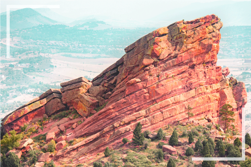 Moderne placemat majestueuze rotsformatie - TenStickers