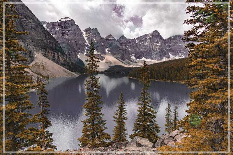 Moderne placemat met schilderachtig berglandschap - TenStickers