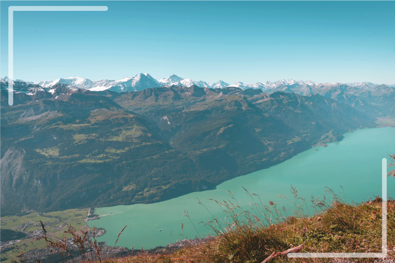 Besneeuwde bergen originele placemat - TenStickers