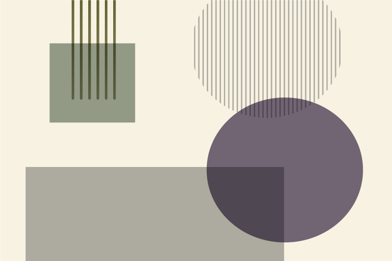 Moderne placemat geometrisch vormenpatroon - TenStickers