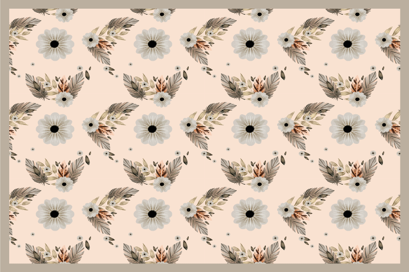 Originele placemat bloemblad motivatie - TenStickers