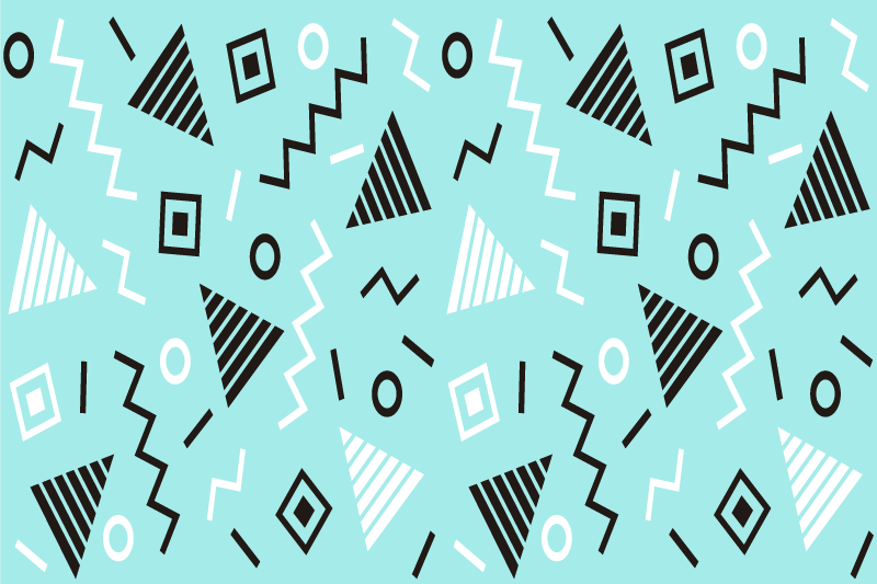 Moderne placemat geometrische patronen collectie - TenStickers