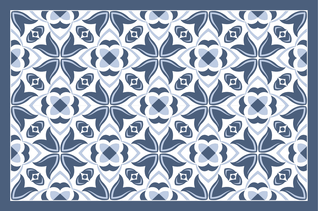 Placemat met verfijnd botanisch motief - TenStickers