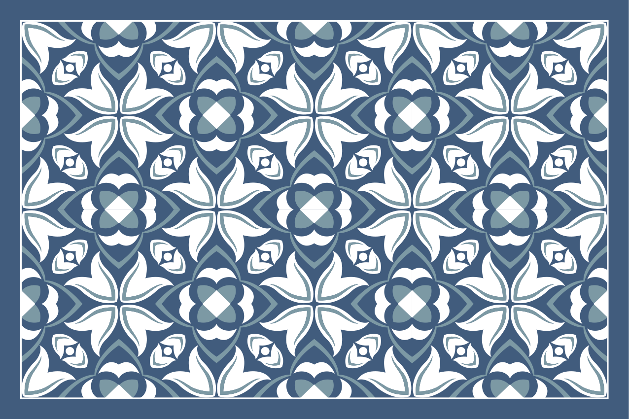 Placemat met uitgebreid botanisch motief - TenStickers