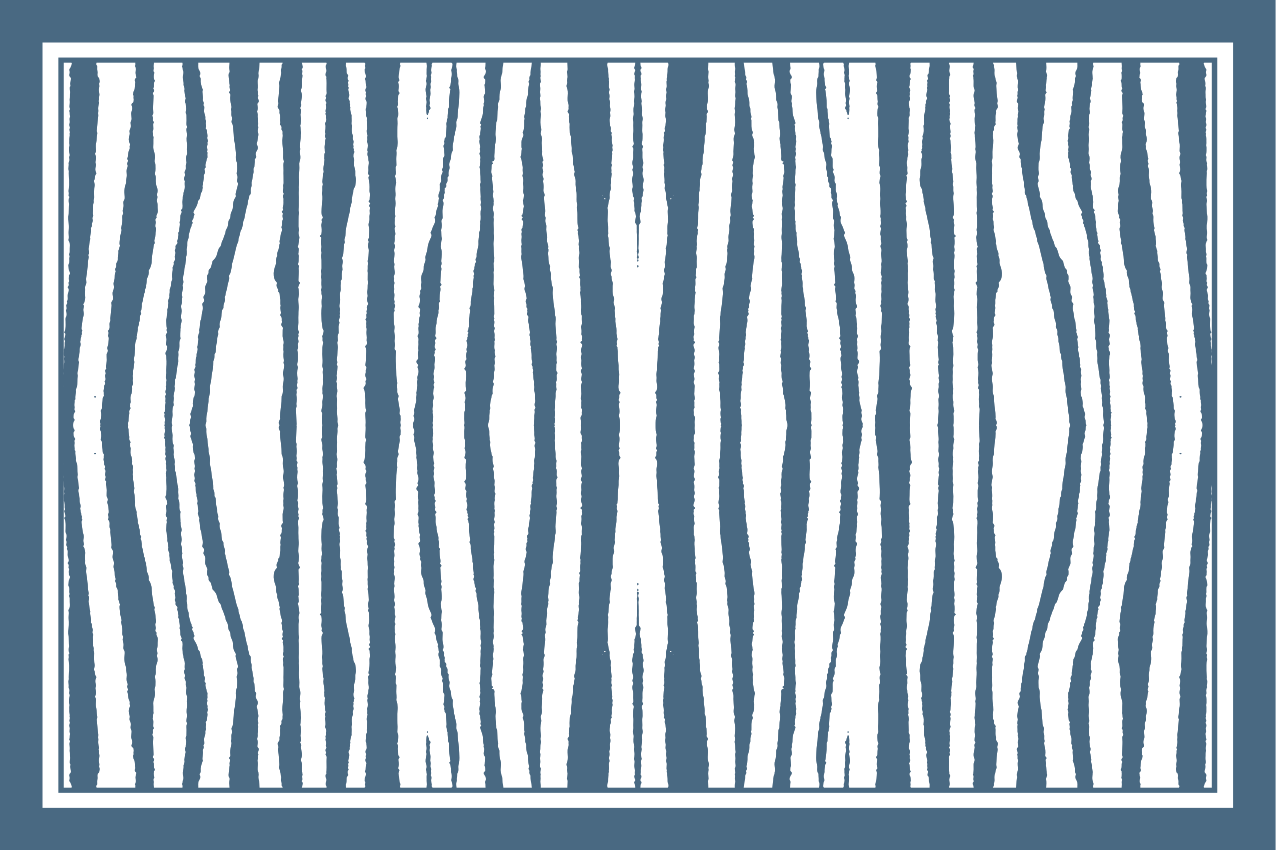 Placemat met zebra streep motief - TenStickers