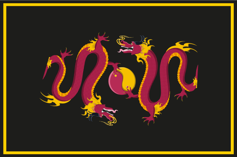 Originele placemat met drakenmotief patroon - TenStickers