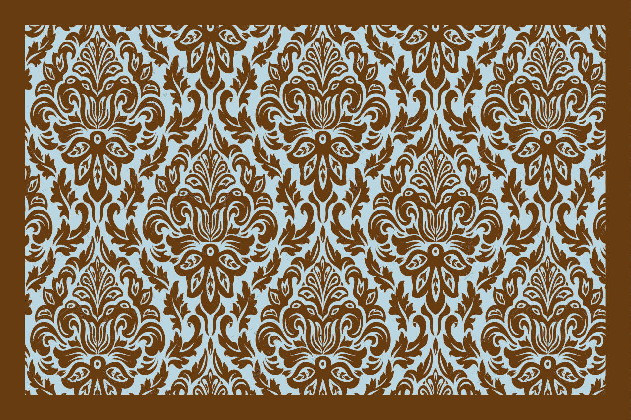 Placemat intricate flower emblem - TenStickers