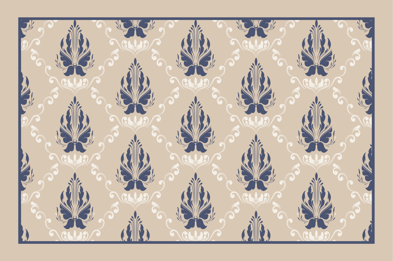 Placemat graceful leaf idee - TenStickers
