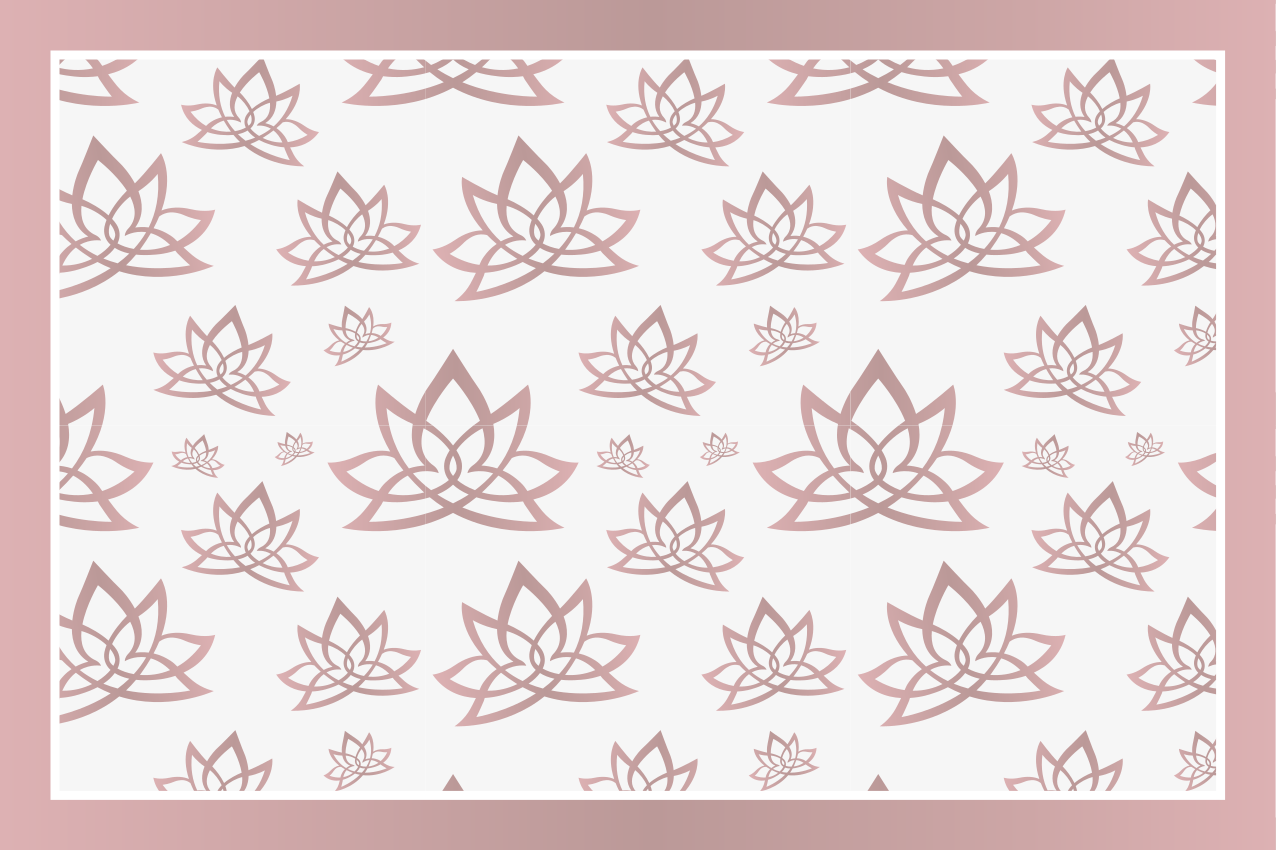 Placemat elegant lotus patroon - TenStickers