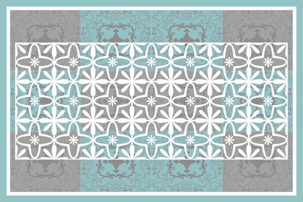 Placemat met chique botanisch motief - TenStickers