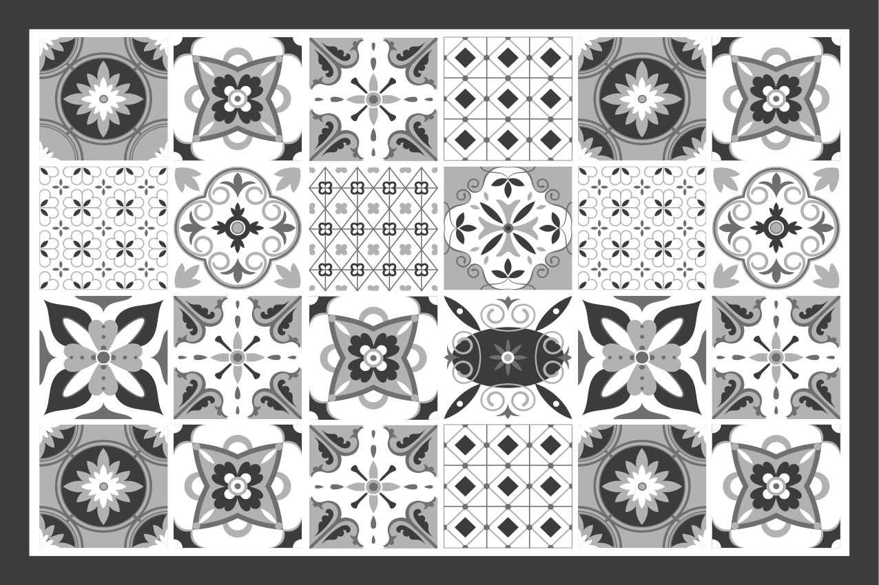Placemat elegante patroon tegel - TenStickers